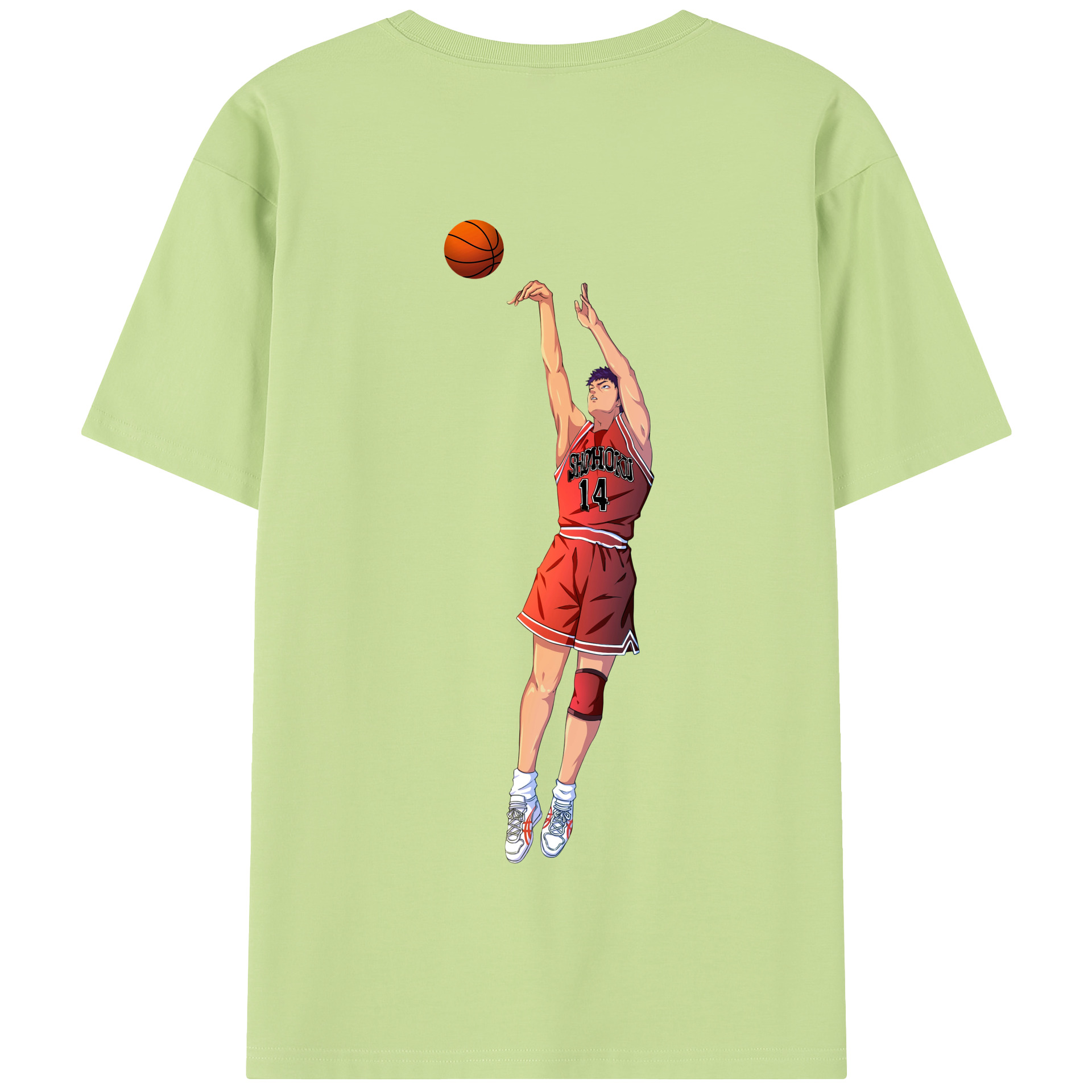 SLAM DUNK／スラムダンク 綿100％半袖Tシャツ（背面プリント）